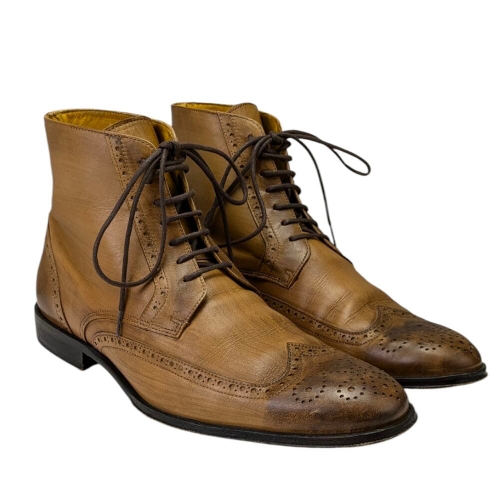 Undandy Chukka Wingtip Brogue Dress Boots GUC Size 43 US 10    S3999